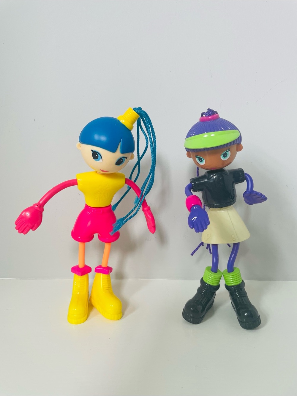 2003 McDonald's The Ohio Art Company Betty Spaghetty 7” Dolls Heidi & Hannah